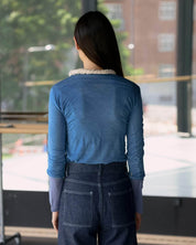 BASERANGE Long Sleeve Tees ISATIS BLUE / S Repair Long Sleeve Tee No.127