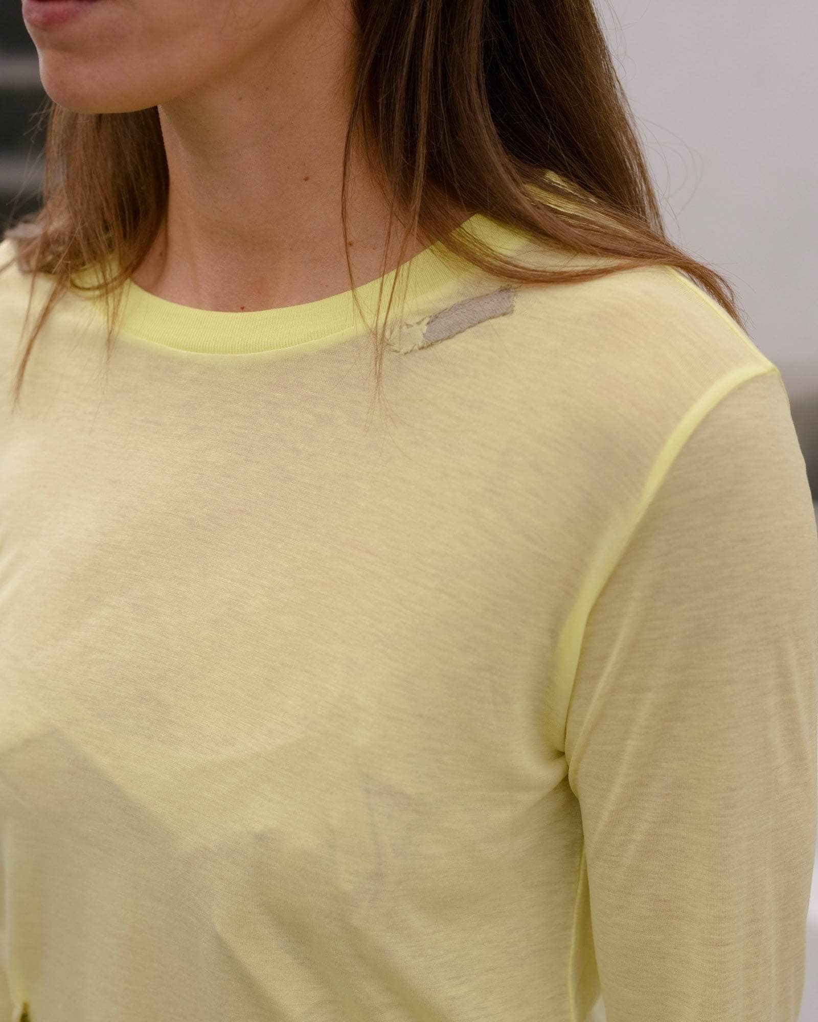 BASERANGE Long Sleeve Tees LIME / S Repair Long Sleeve Tee No.125