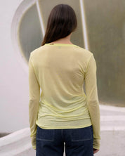 BASERANGE Long Sleeve Tees LIME / S Repair Long Sleeve Tee No.125