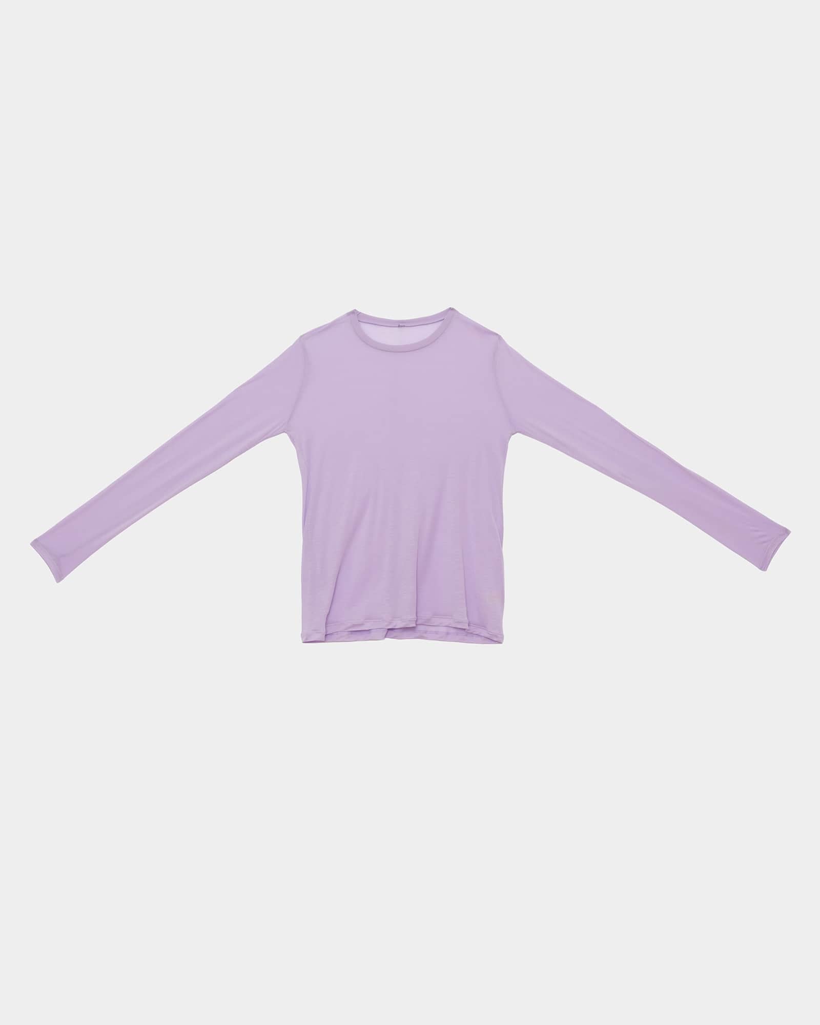 Long Sleeve Tee in One purple | Bamboo lyocell | Baserange