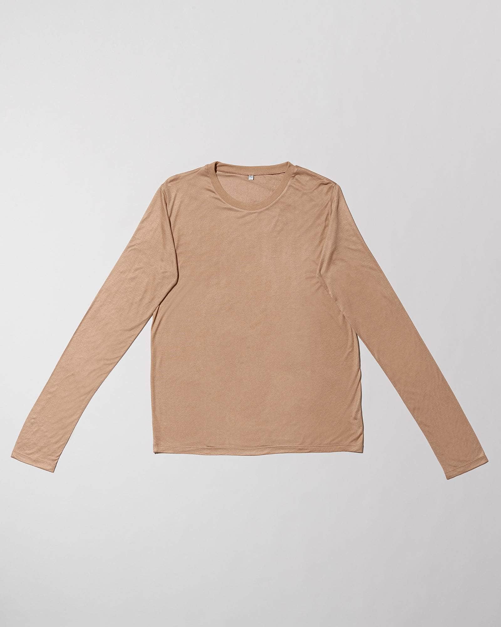 Long Sleeve Tee in Aural | Bamboo lyocell | Baserange Long Sleeve Tee in Aural | Bamboo lyocell | Baserange