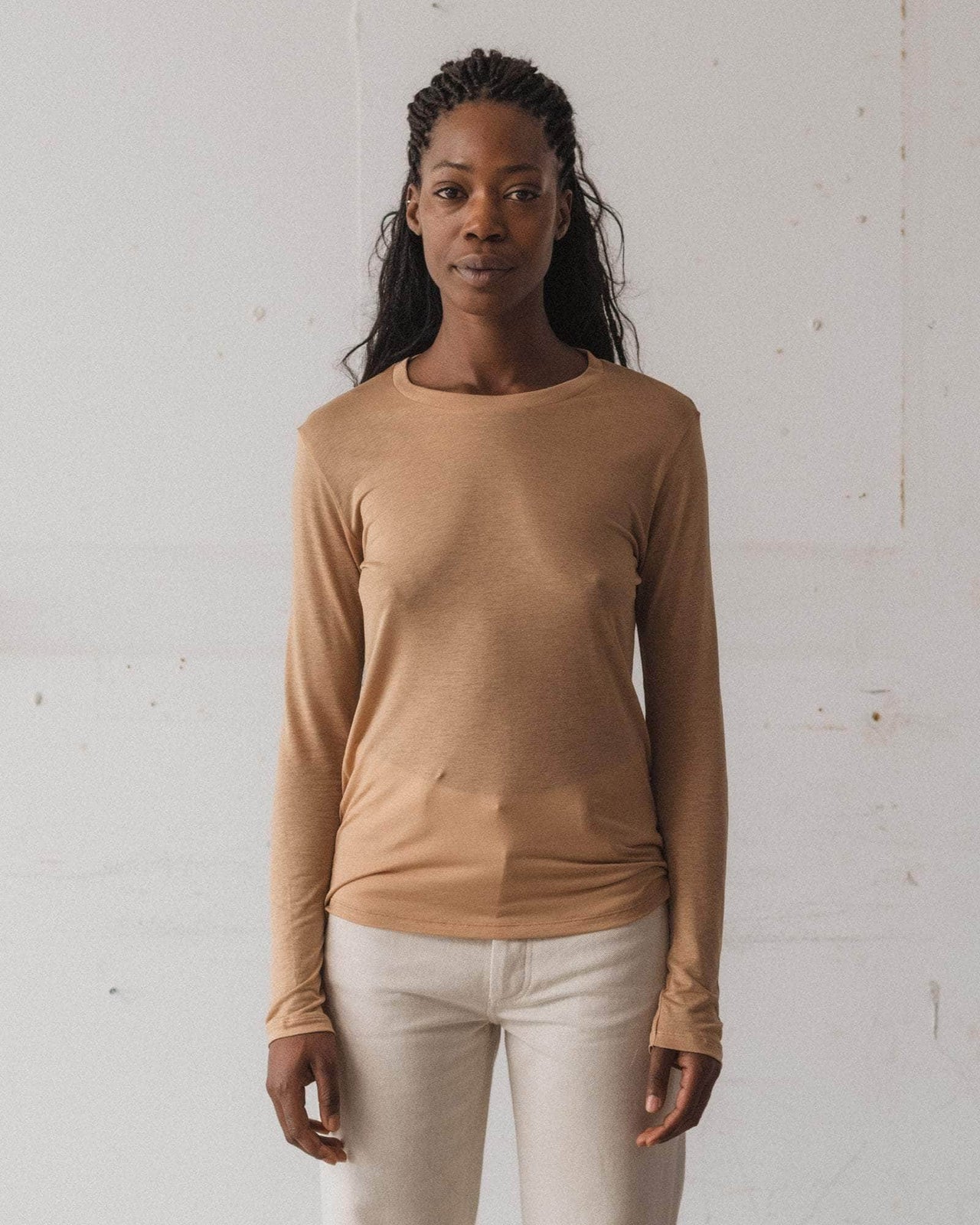 Long Sleeve Tee in Aural | lyocell | en | Baserange