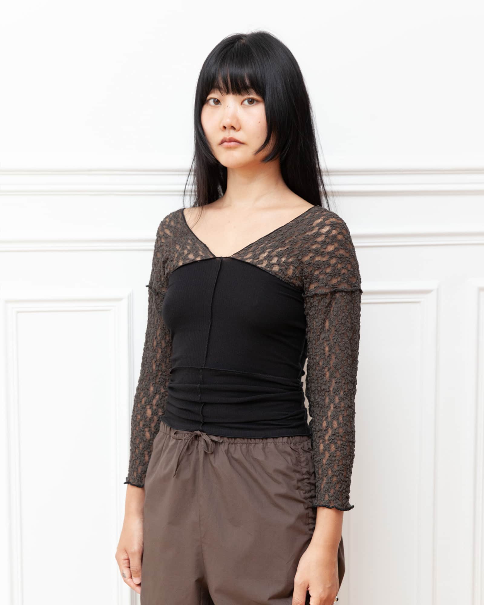 BASERANGE Long Sleeve Tees Nehru Long Sleeve Tee