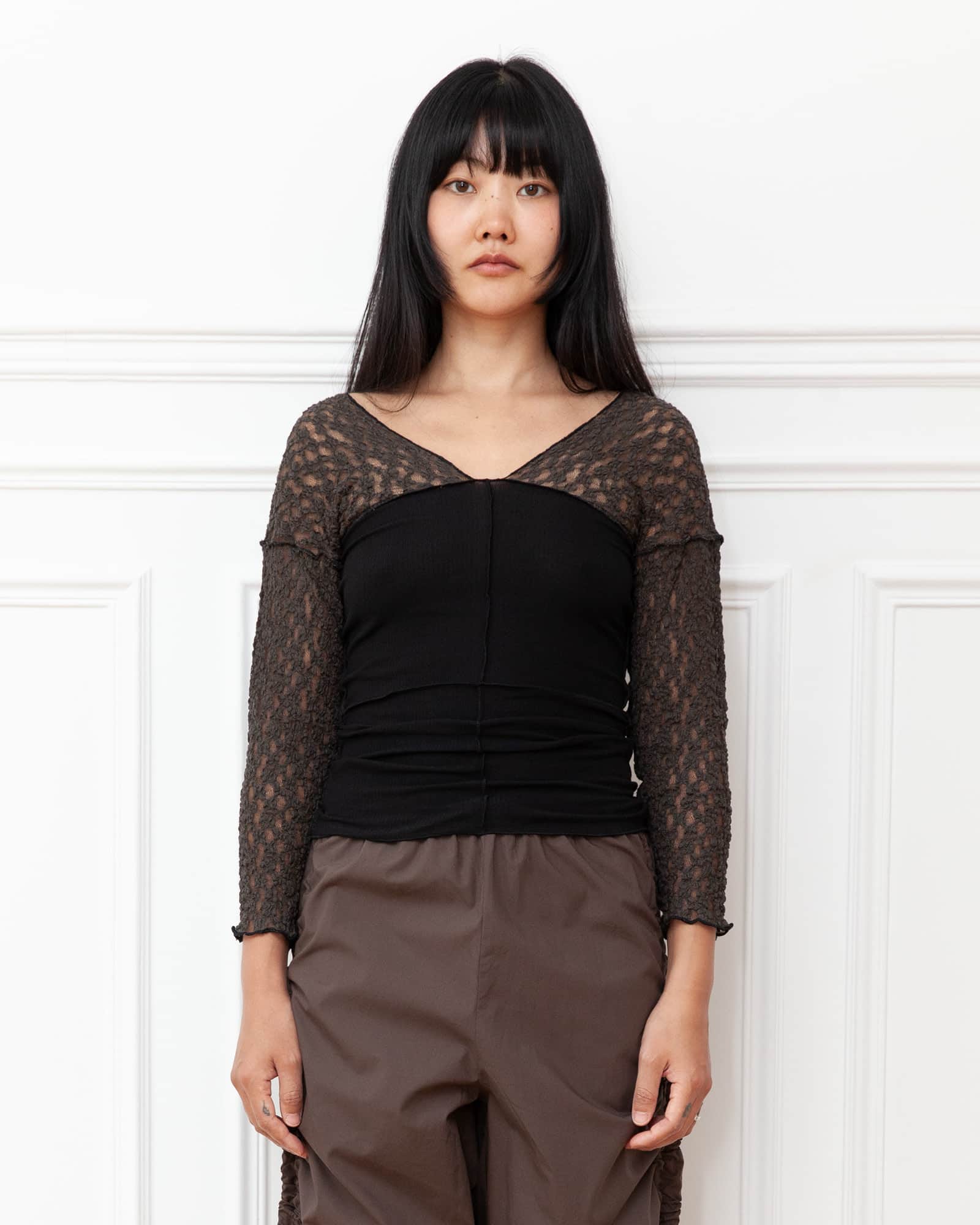 BASERANGE Long Sleeve Tees Nehru Long Sleeve Tee
