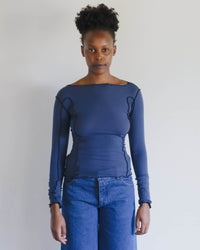 T-shirt Manches Longues Omato - PRESTON BLUE / XS
