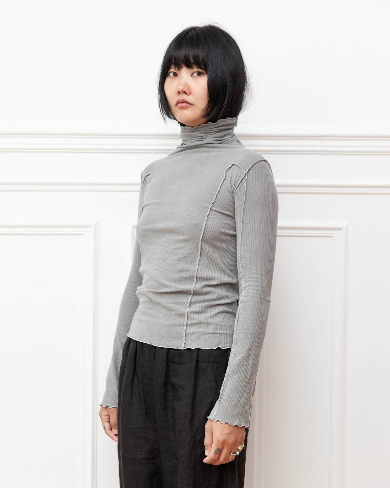 BASERANGE Long Sleeve Tees Omato Turtleneck