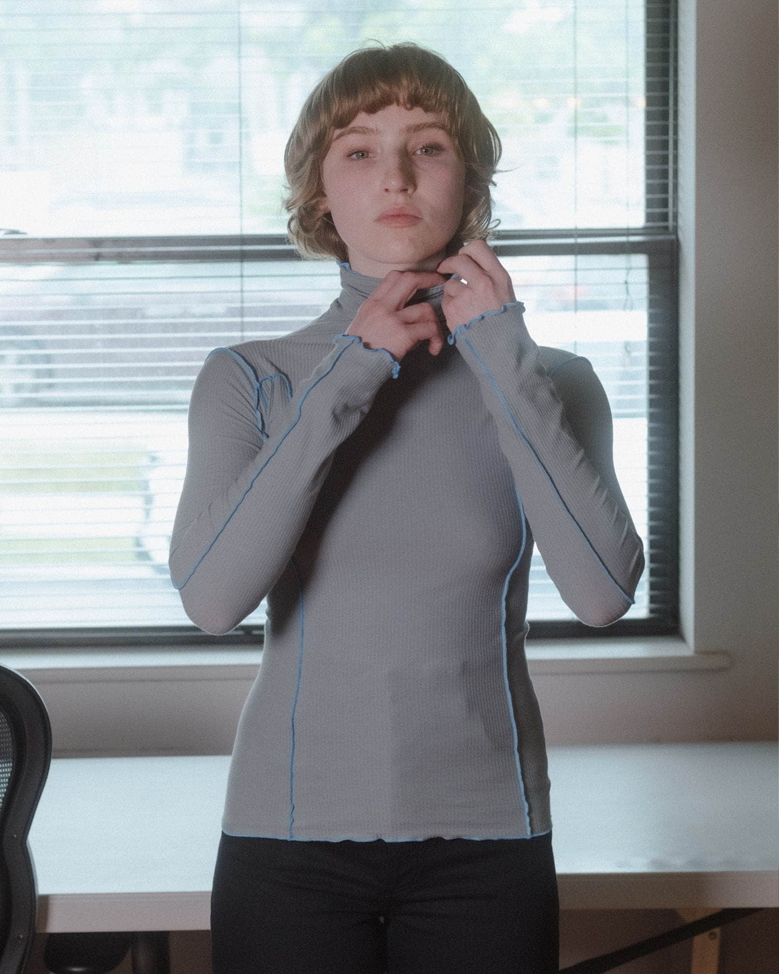 BASERANGE Long Sleeve Tees Omato Turtleneck