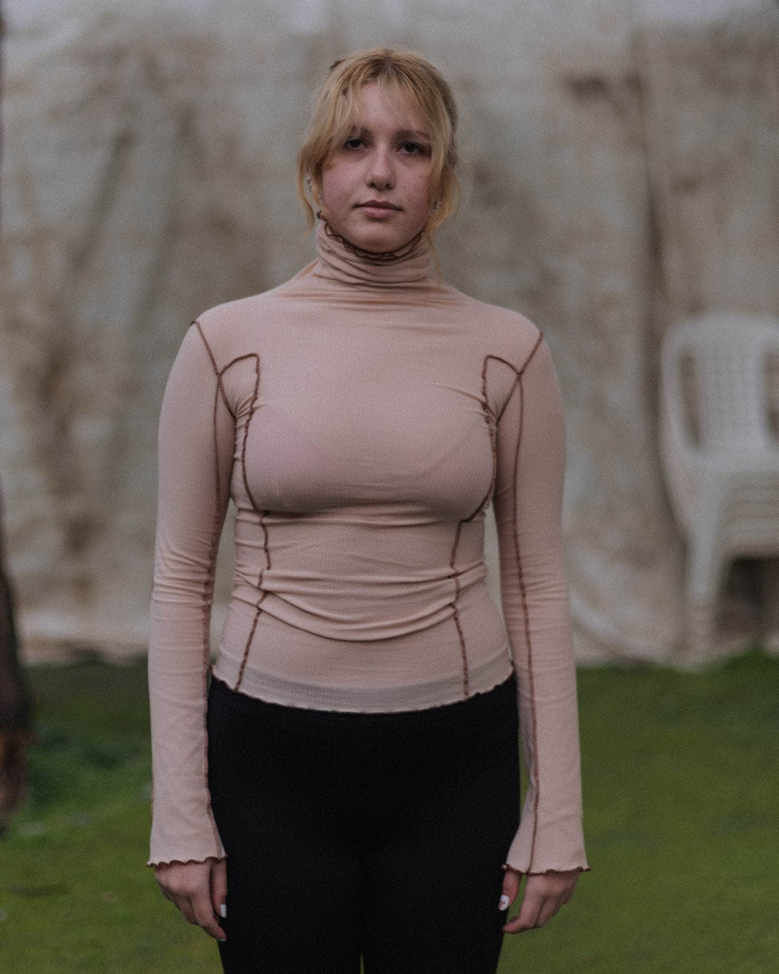 BASERANGE Long Sleeve Tees Omato Turtleneck