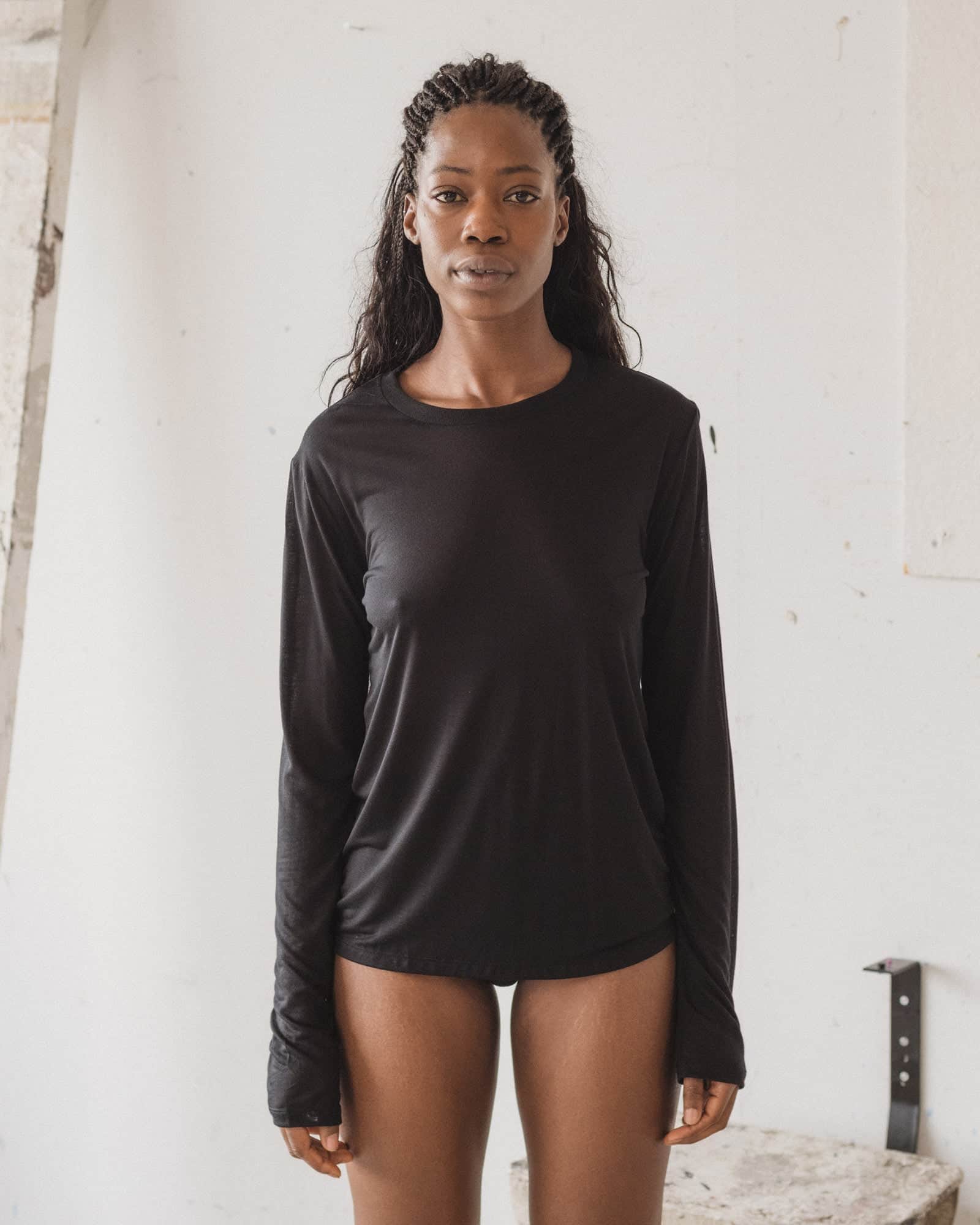 Pack - 2 Long Sleeve Tee (Black / undyed) – Baserange