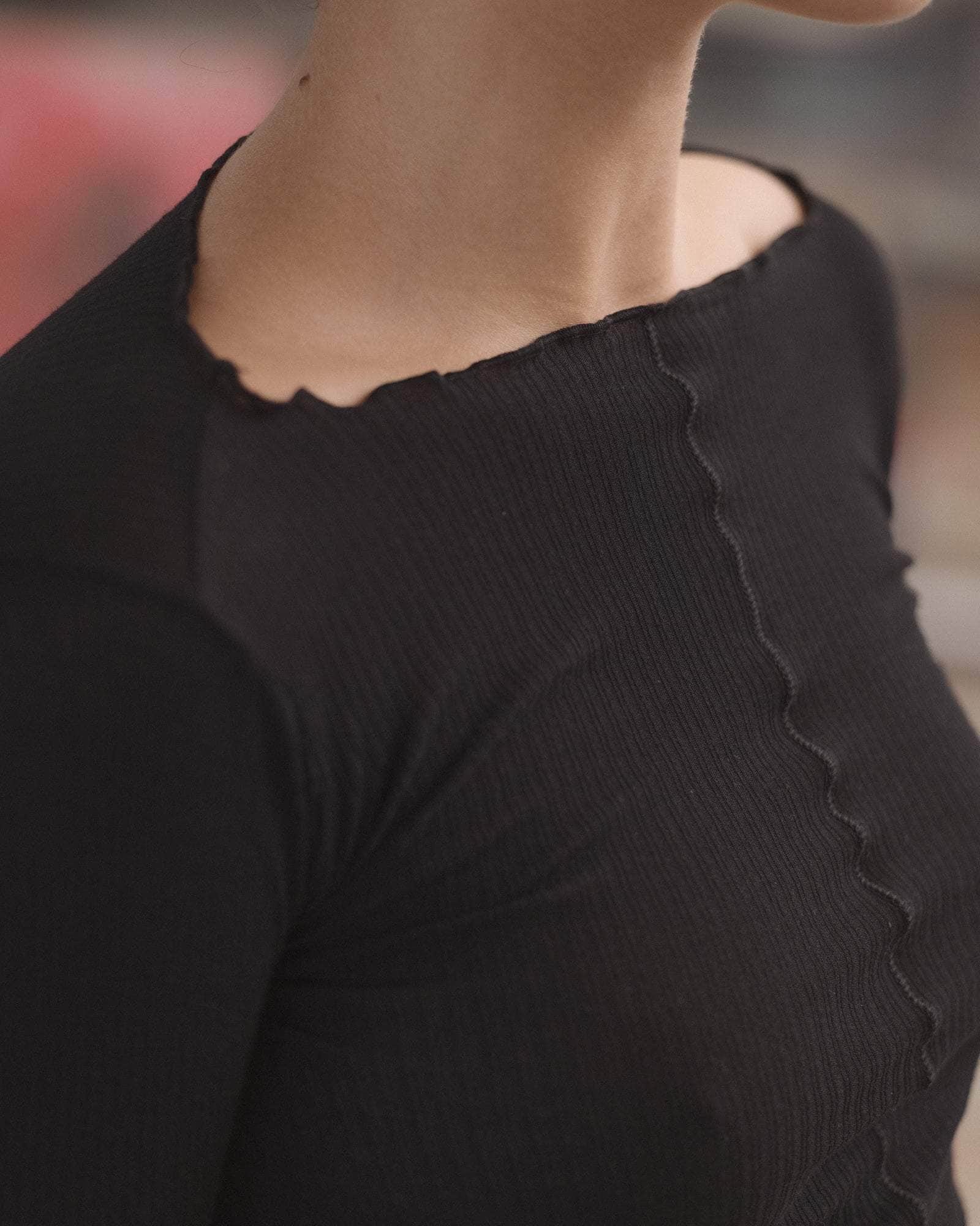 Pama ロングスリーブTシャツ in Black | ファインオーガニック