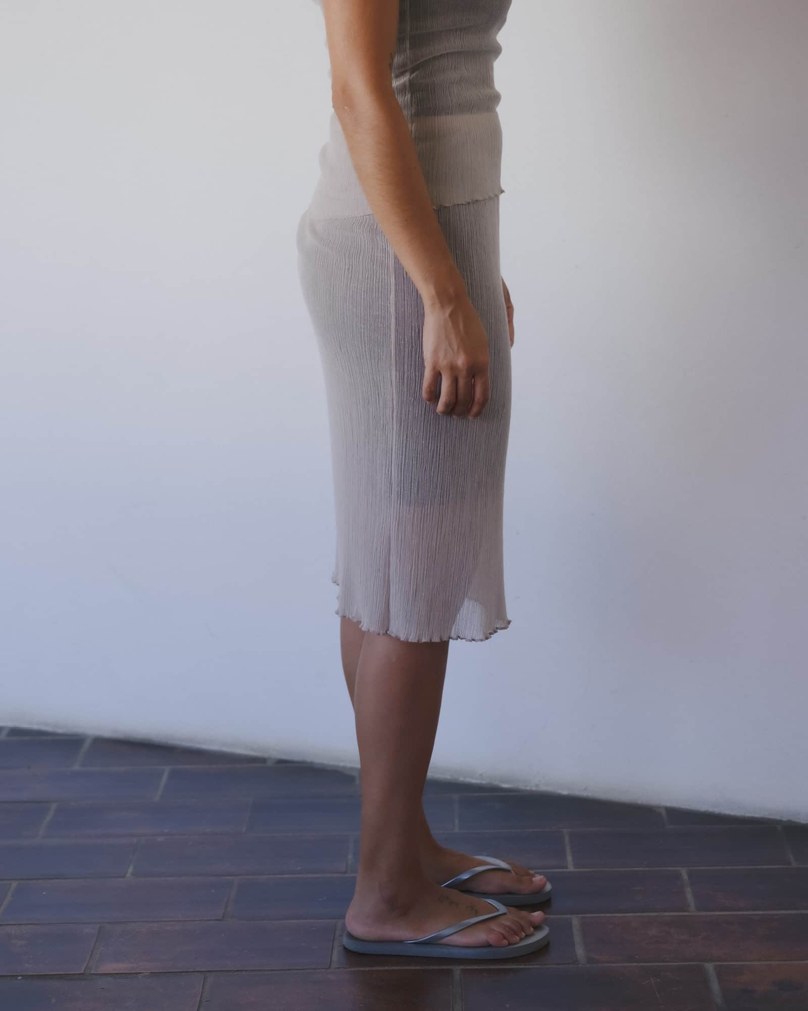 BASERANGE Midi Skirts Sti Slip Skirt