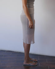 BASERANGE Midi Skirts Sti Slip Skirt