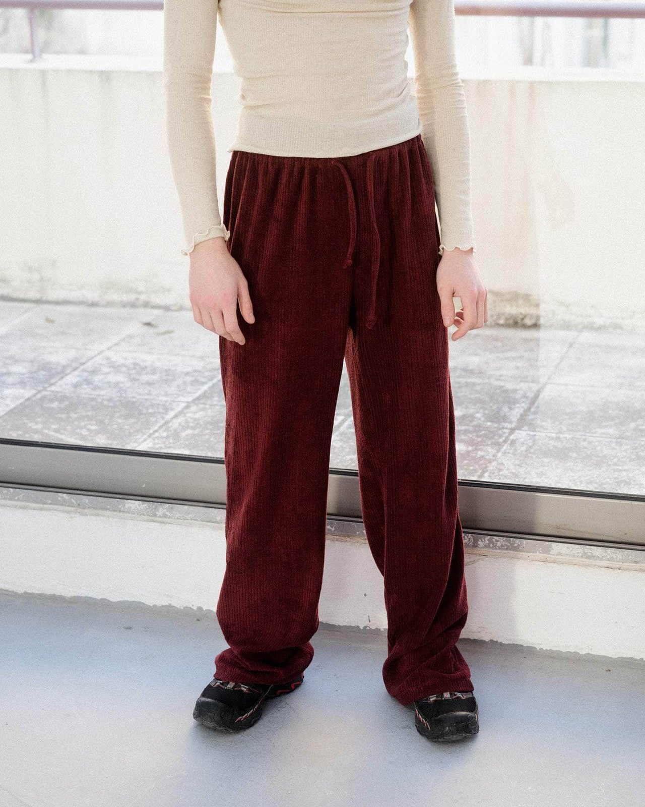 Douglas Pants in Aster brown red | organic-cotton | en | Baserange