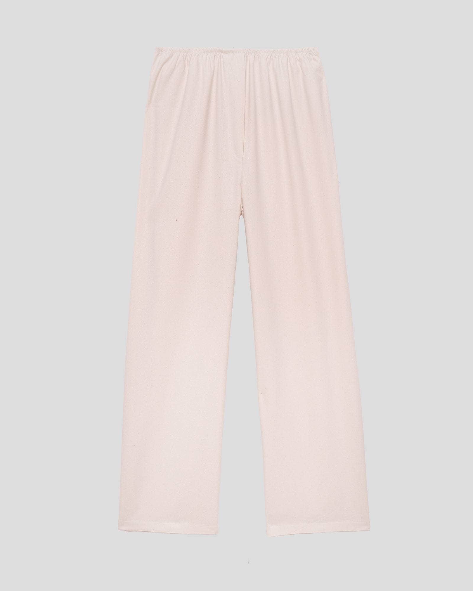 Stoa Pants in Undyed | Wild silk | Baserange