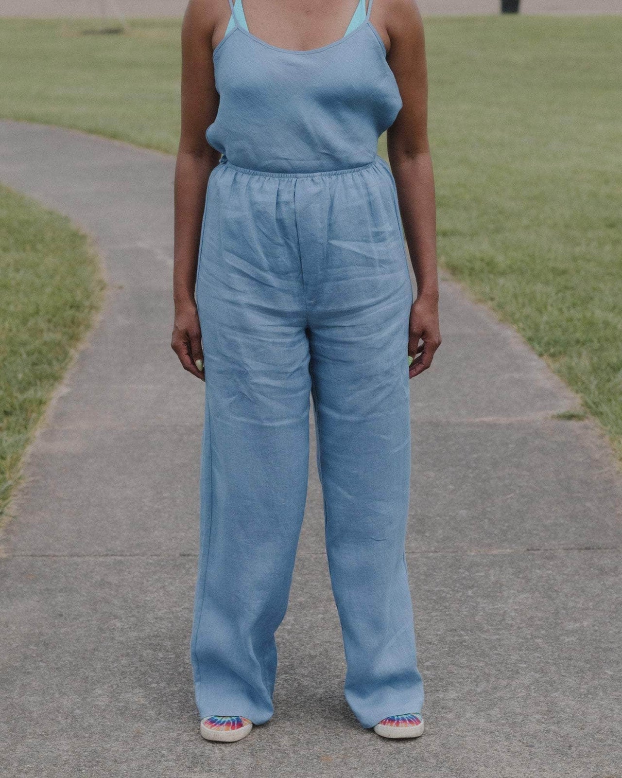 baserange Pantalon stoa - Lin léger