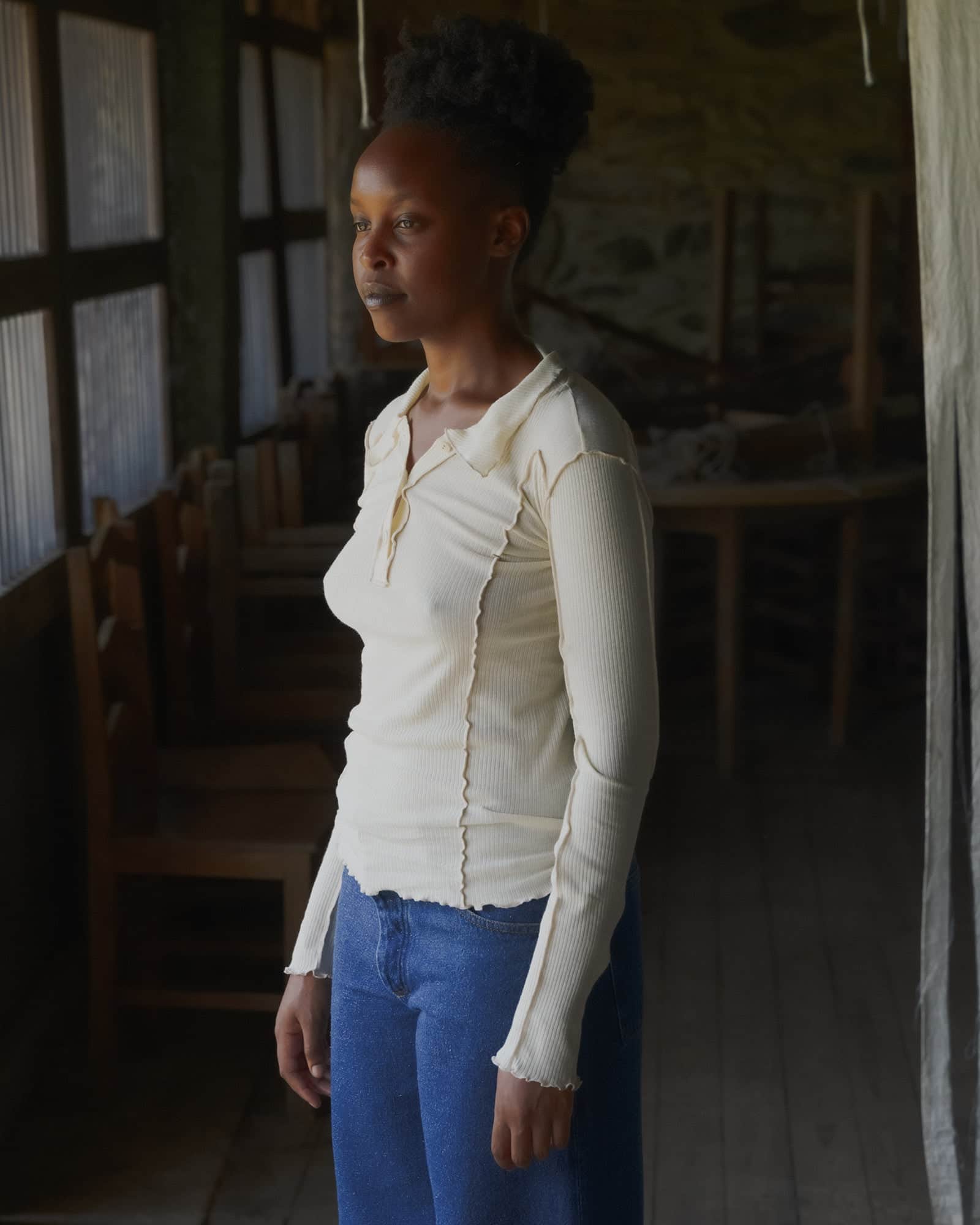 BASERANGE Polos Omato Polo Long Sleeve Tee