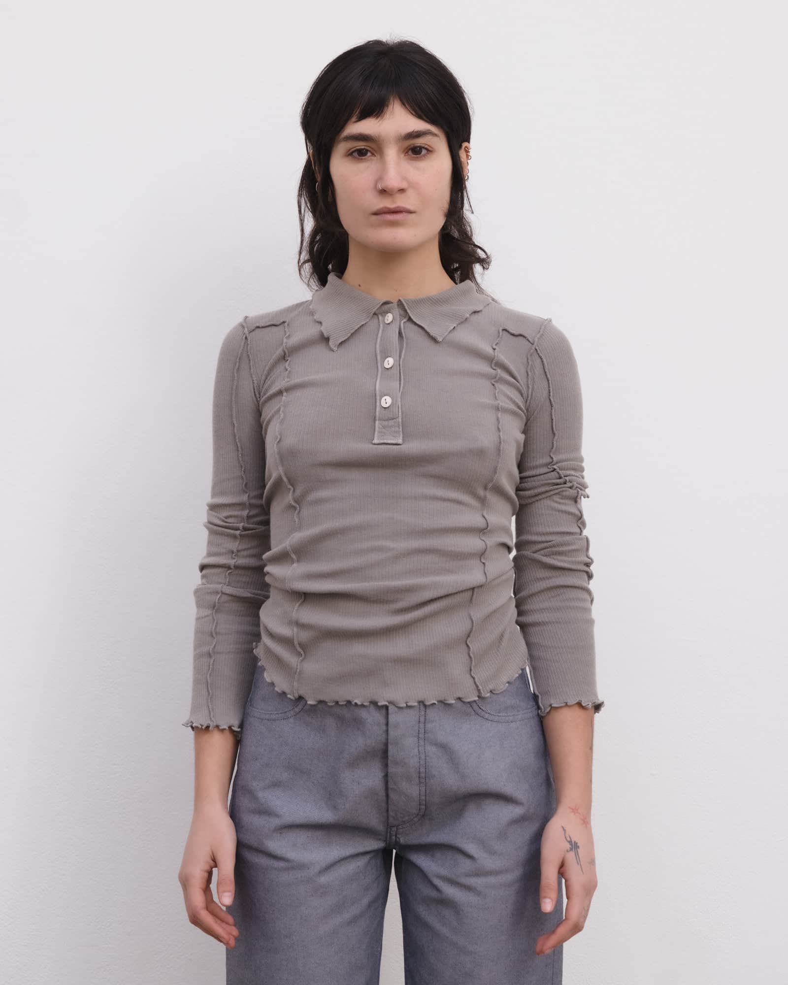 BASERANGE Polos Omato Polo Long Sleeve Tee