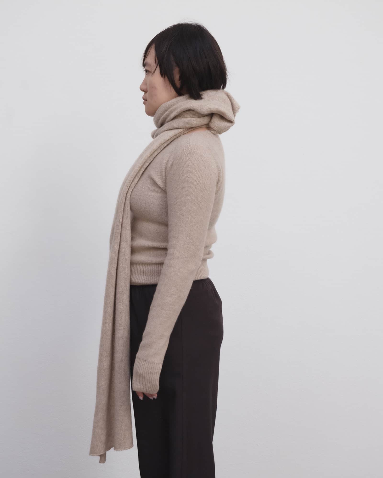 BASERANGE Scarfs CAMEL / ONE SIZE Enso Scarf