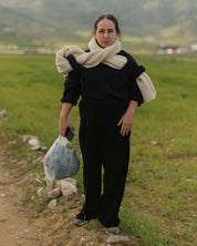 BASERANGE Scarfs CHAUME SAND / One Size Mea Scarf