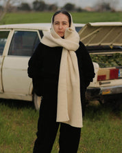 BASERANGE Scarfs CHAUME SAND / One Size Mea Scarf