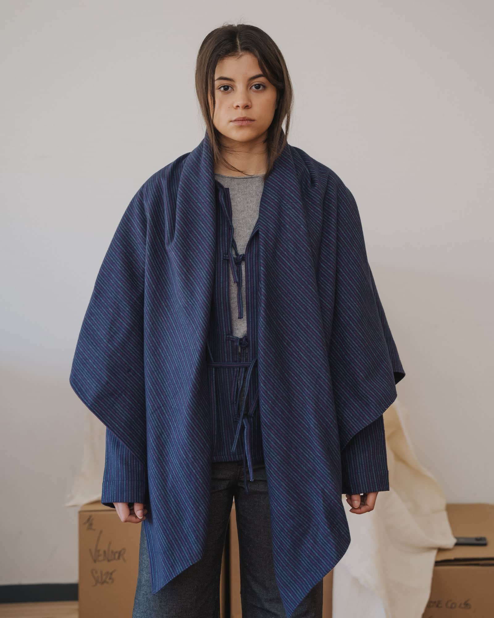 BASERANGE Scarfs PURPLE STRIPE / One Size Snell Scarf