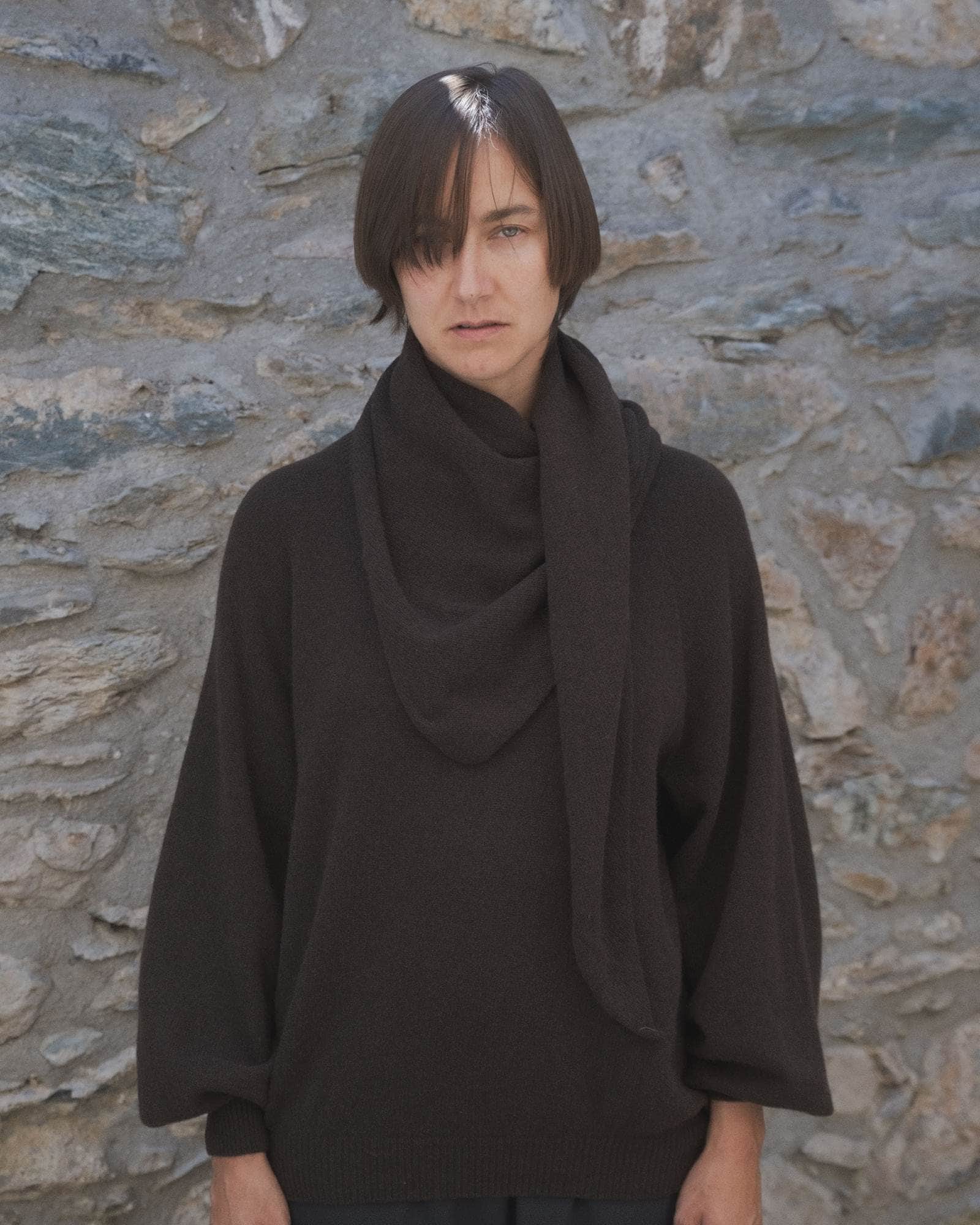 BASERANGE Scarves EBANO BROWN / ONE SIZE Trin Scarf