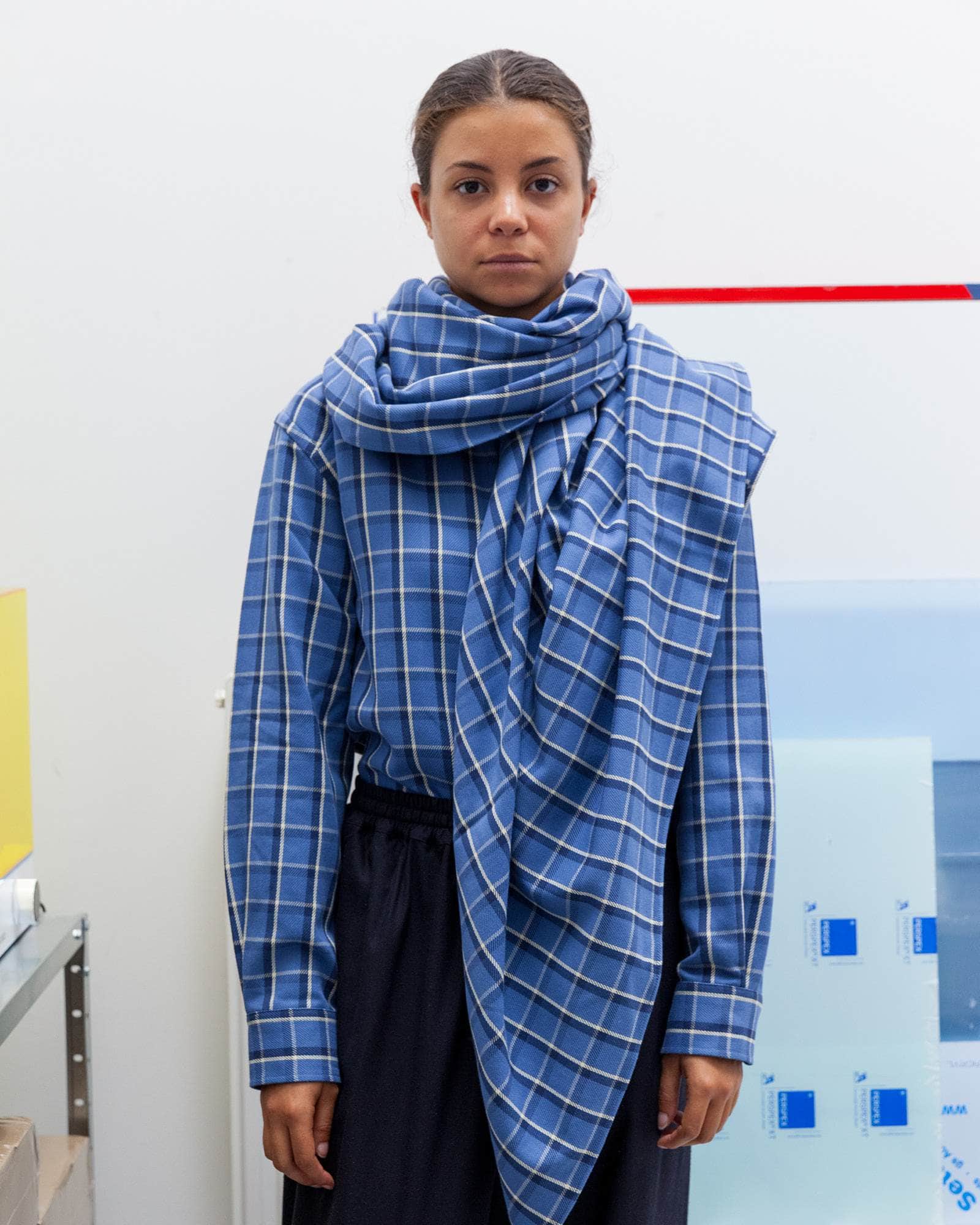 BASERANGE Scarves EUREKA PLAID / ONE SIZE Snell Scarf