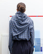 BASERANGE Scarves EUREKA PLAID / One Size Snell Scarf