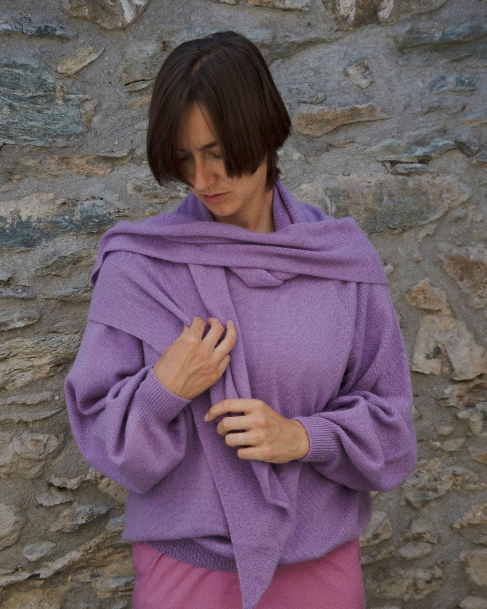 BASERANGE Scarves LILAC / ONE SIZE Trin Scarf