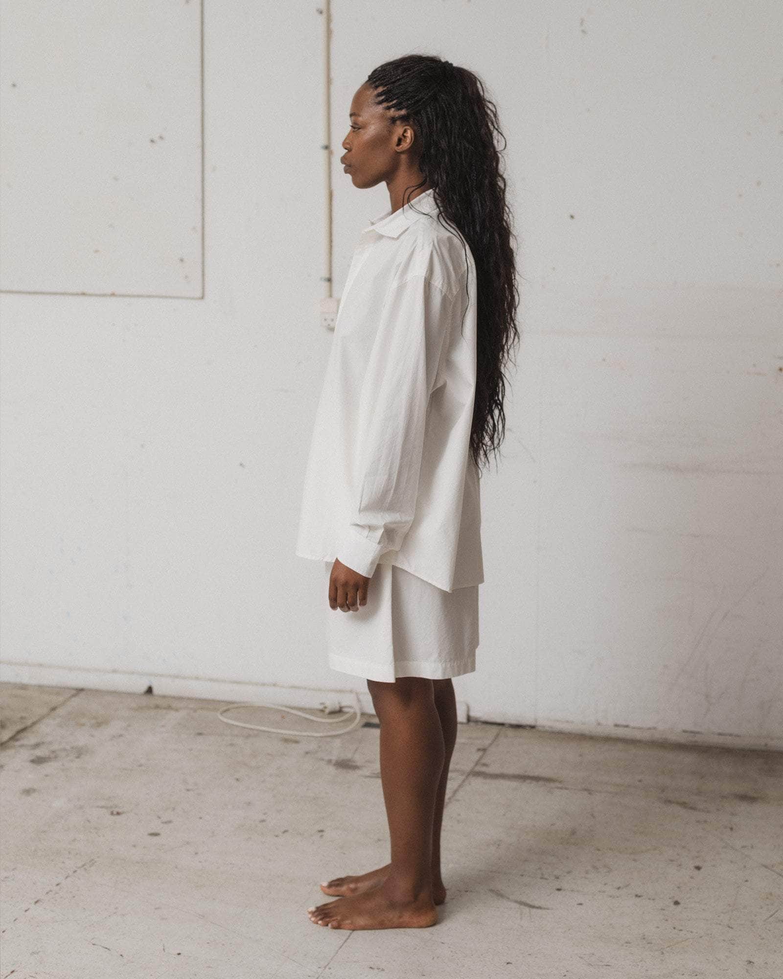 Claude Shirt in Undyed | Organic cotton poplin | Baserange