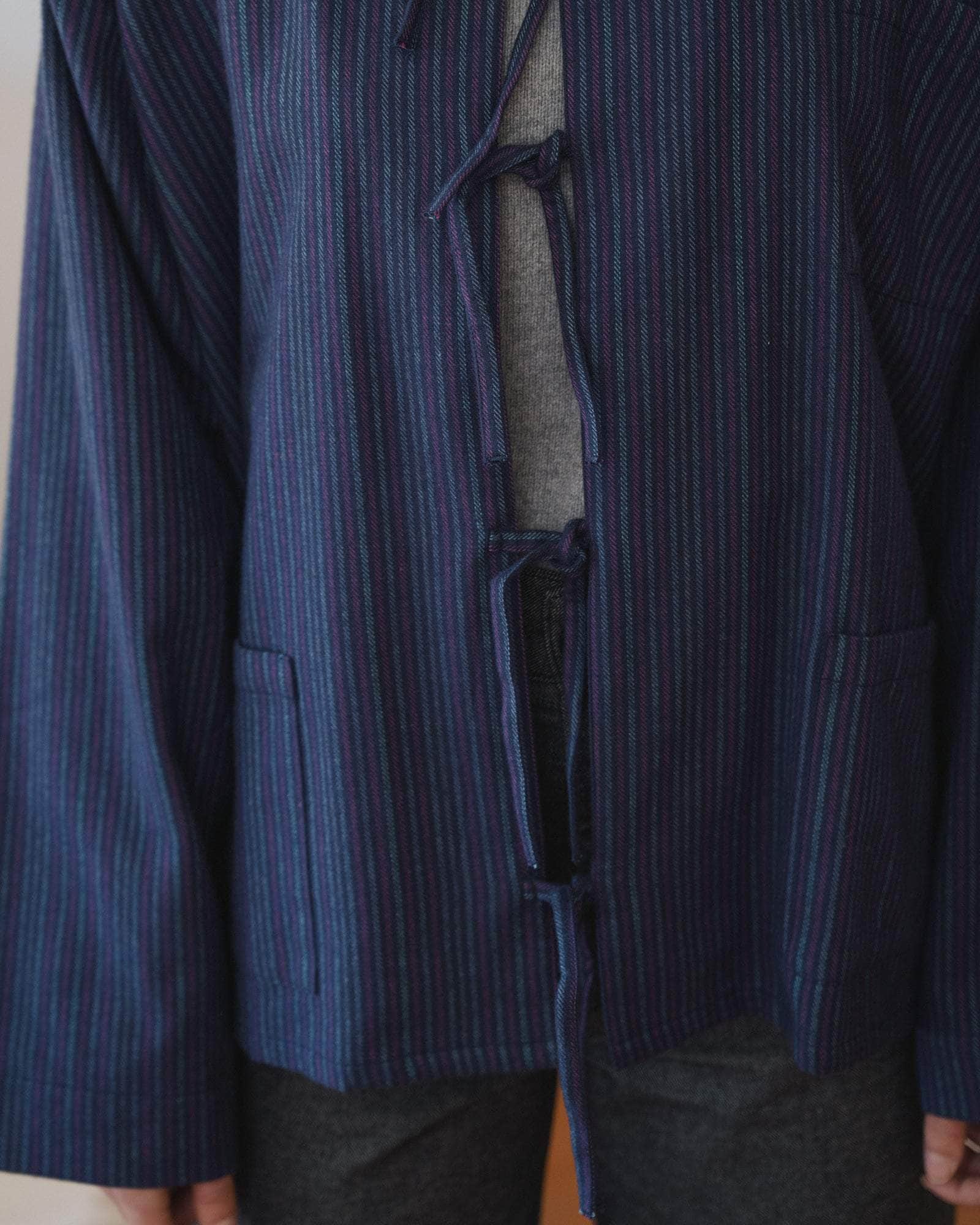 Limber シャツ in Purple stripe | フランネル | Baserange
