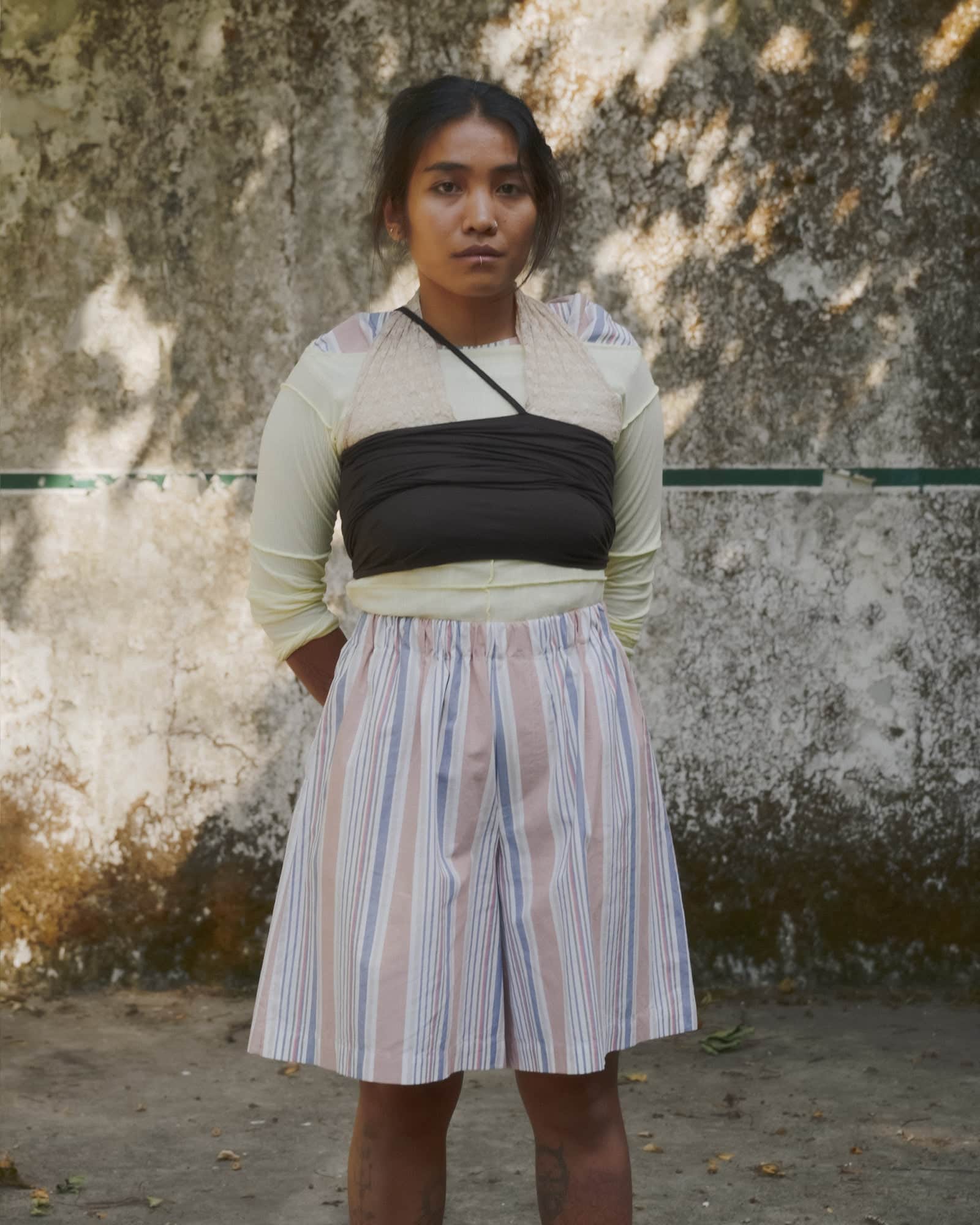 Claude Shorts in Martinique brick | Organic cotton poplin | Baserange