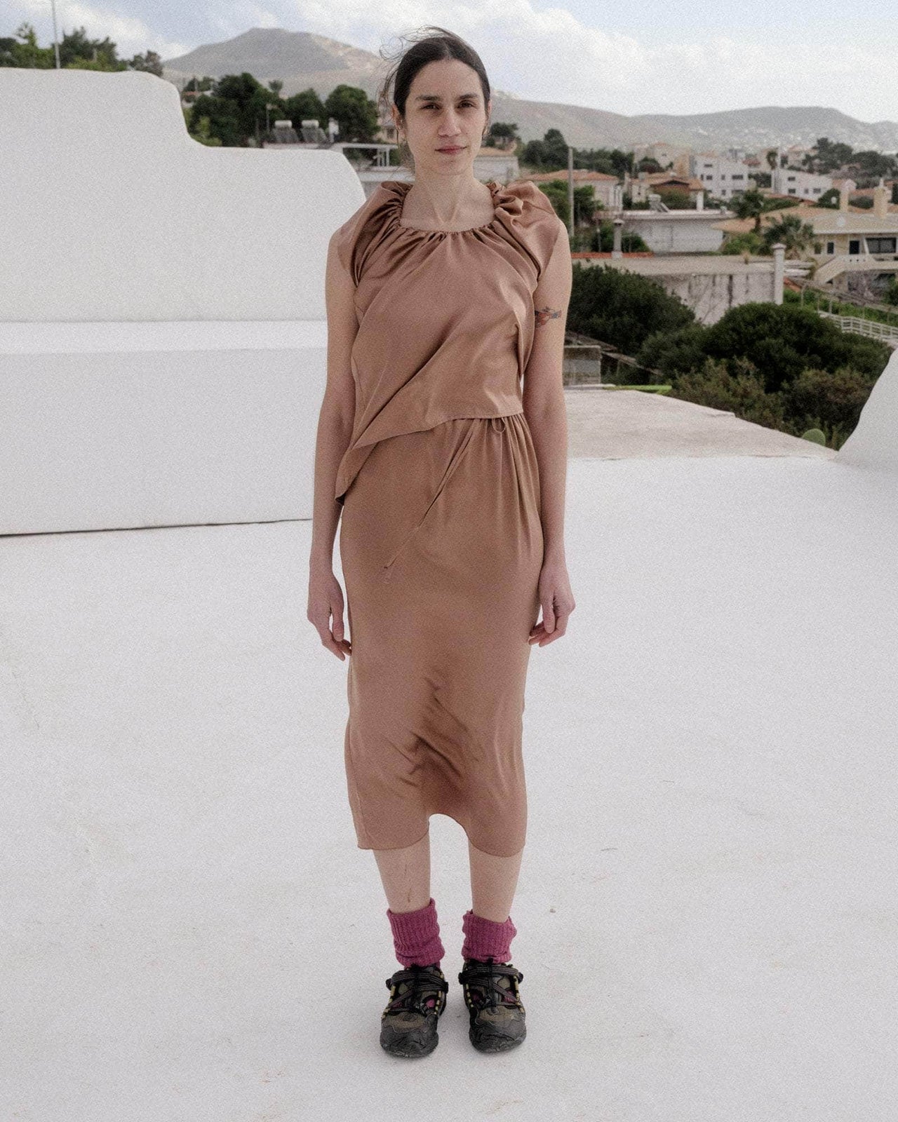 Max Skirt in Brown | silk | en | Baserange