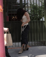 BASERANGE Skirts Pictorial Strap Skirt