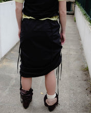 BASERANGE Skirts Pictorial Strap Skirt