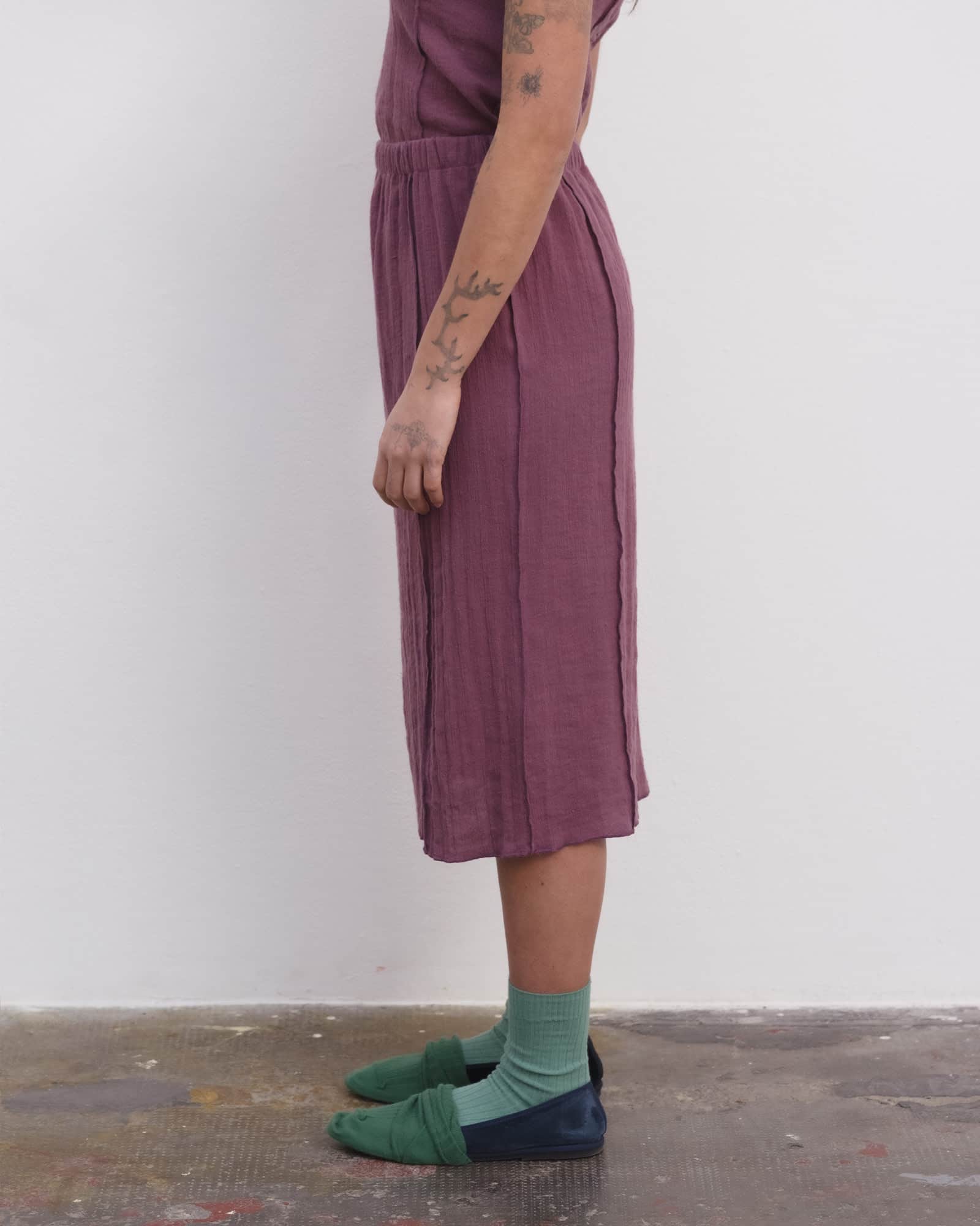BASERANGE Skirts Shok Midi Skirt