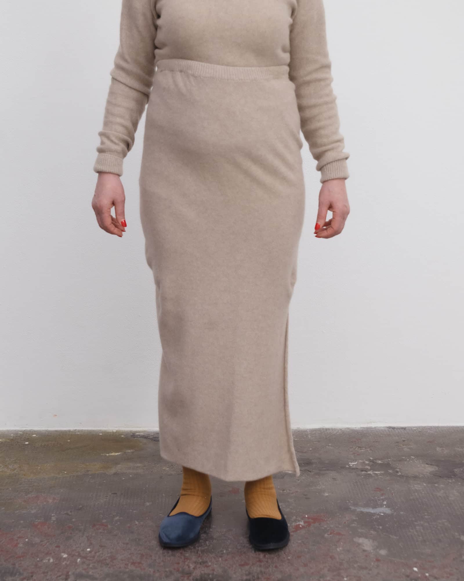 BASERANGE Skirts Tier Midi Skirt