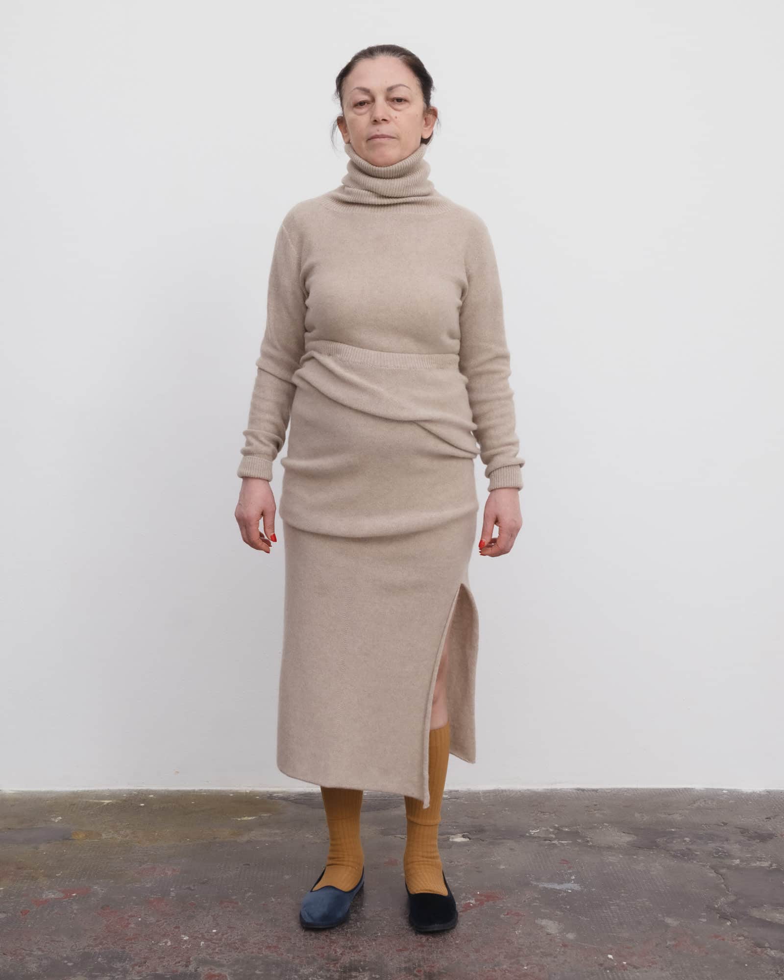 BASERANGE Skirts Tier Midi Skirt