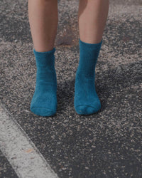 Buckle Overankle Socks - ROCK GREEN / 40-44
