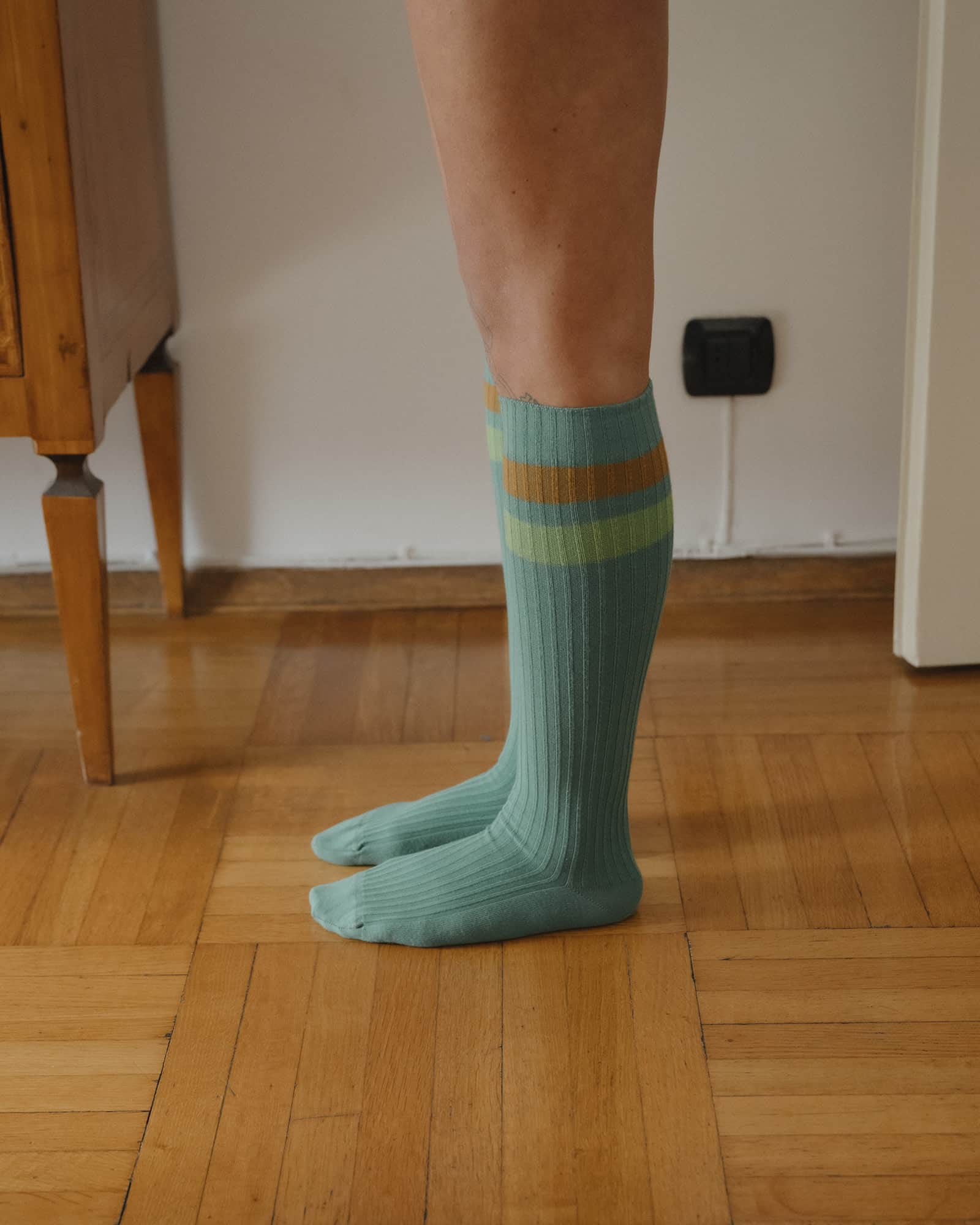 BASERANGE Socks Race Knee Socks