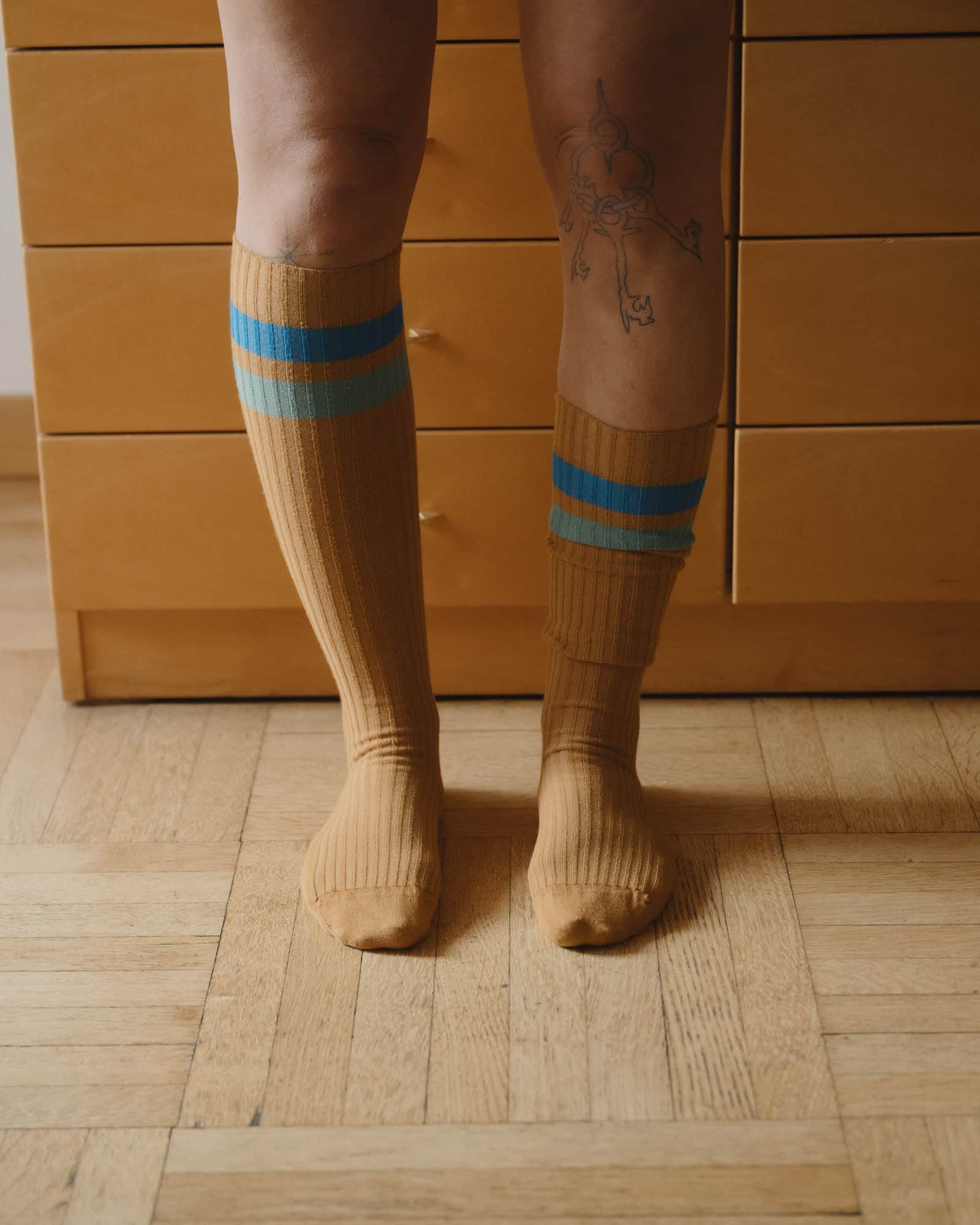 BASERANGE Socks Race Knee Socks
