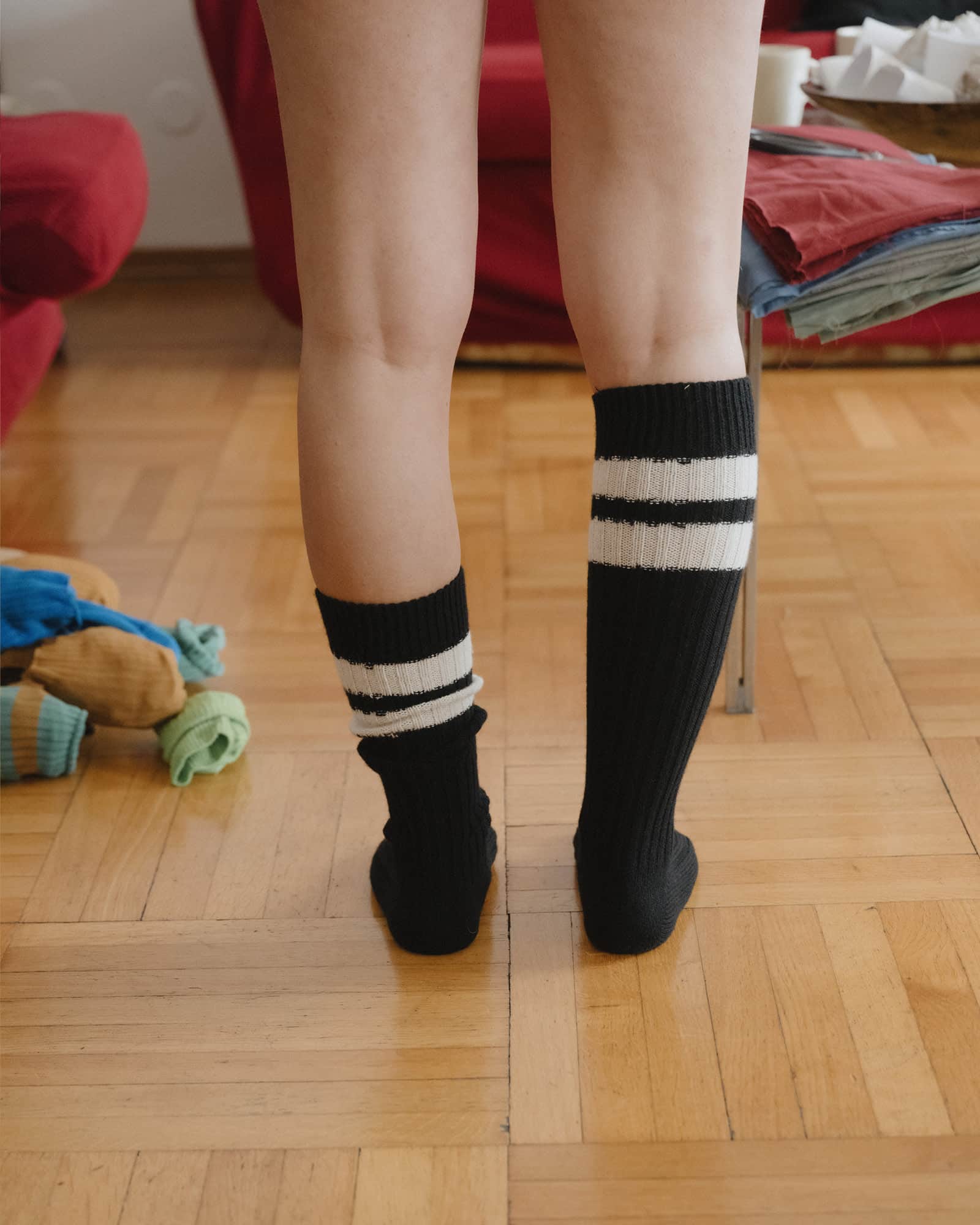 BASERANGE Socks Race Knee Socks