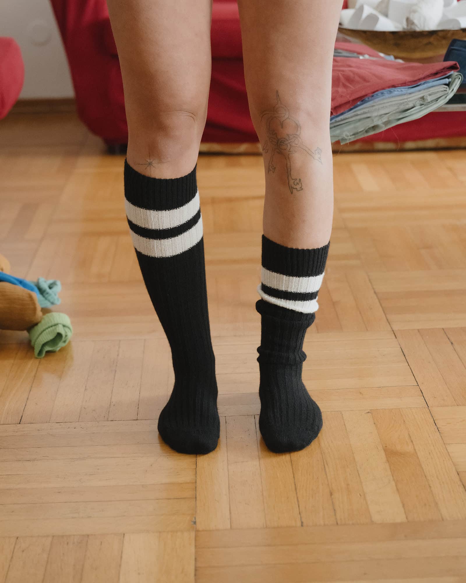 BASERANGE Socks Race Knee Socks