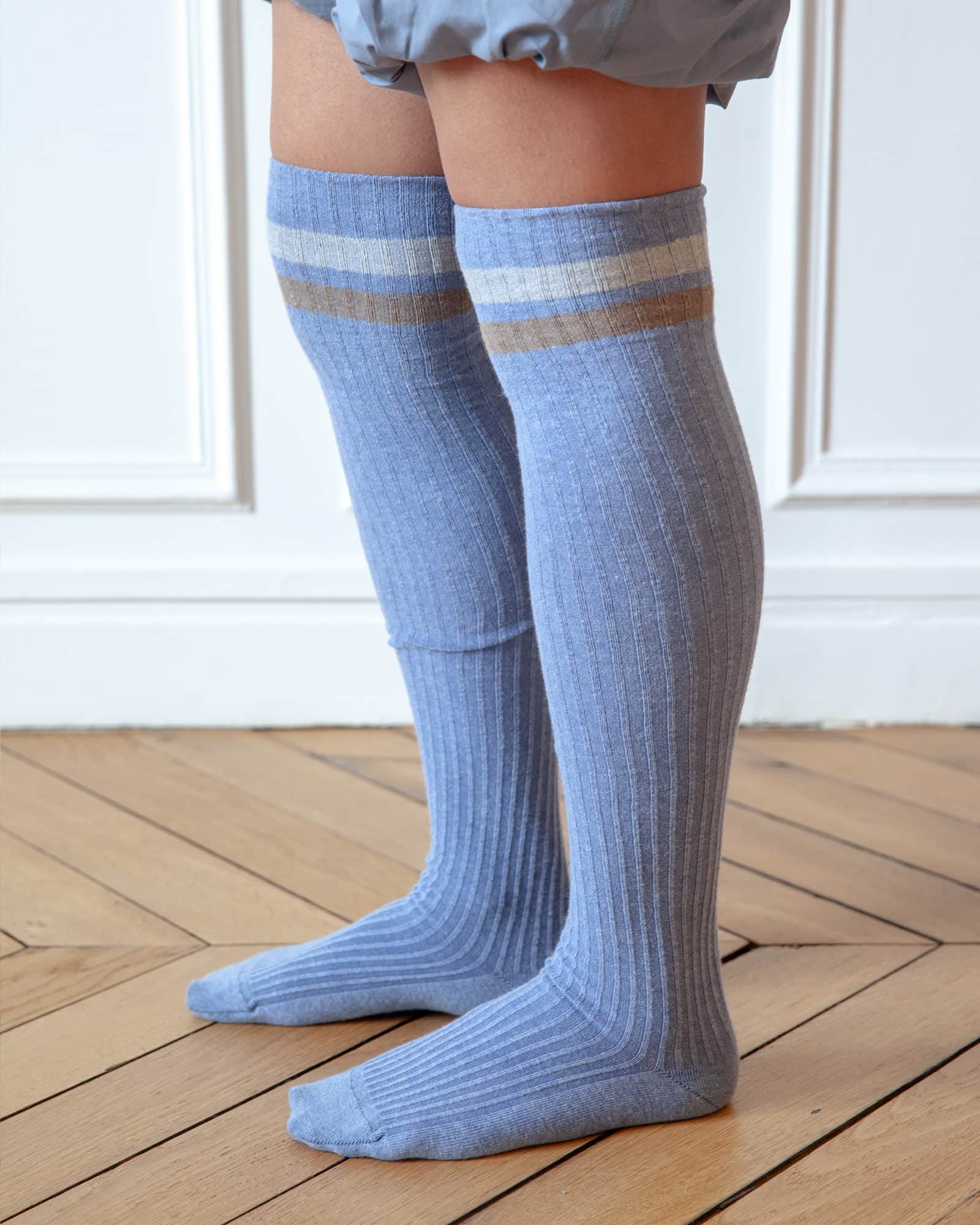 BASERANGE Socks Race Overknee Socks