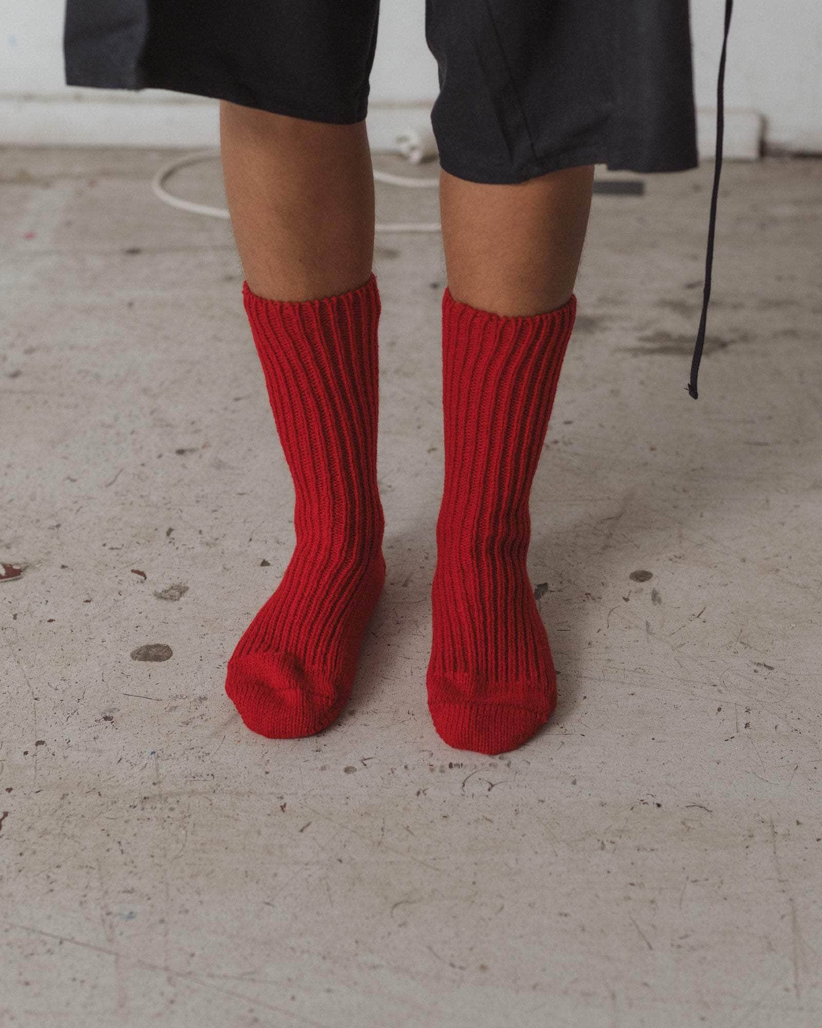 BASERANGE Socks RED / One Size Mea Socks