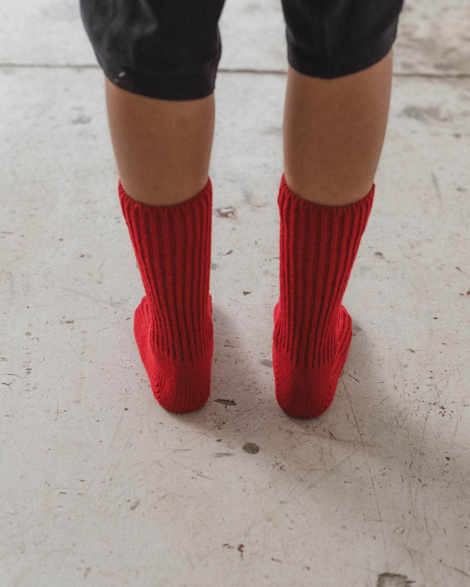 BASERANGE Socks RED / One Size Mea Socks
