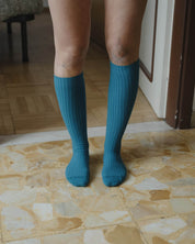 BASERANGE Socks Rib Knee Socks