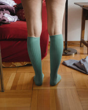 BASERANGE Socks Rib Knee Socks