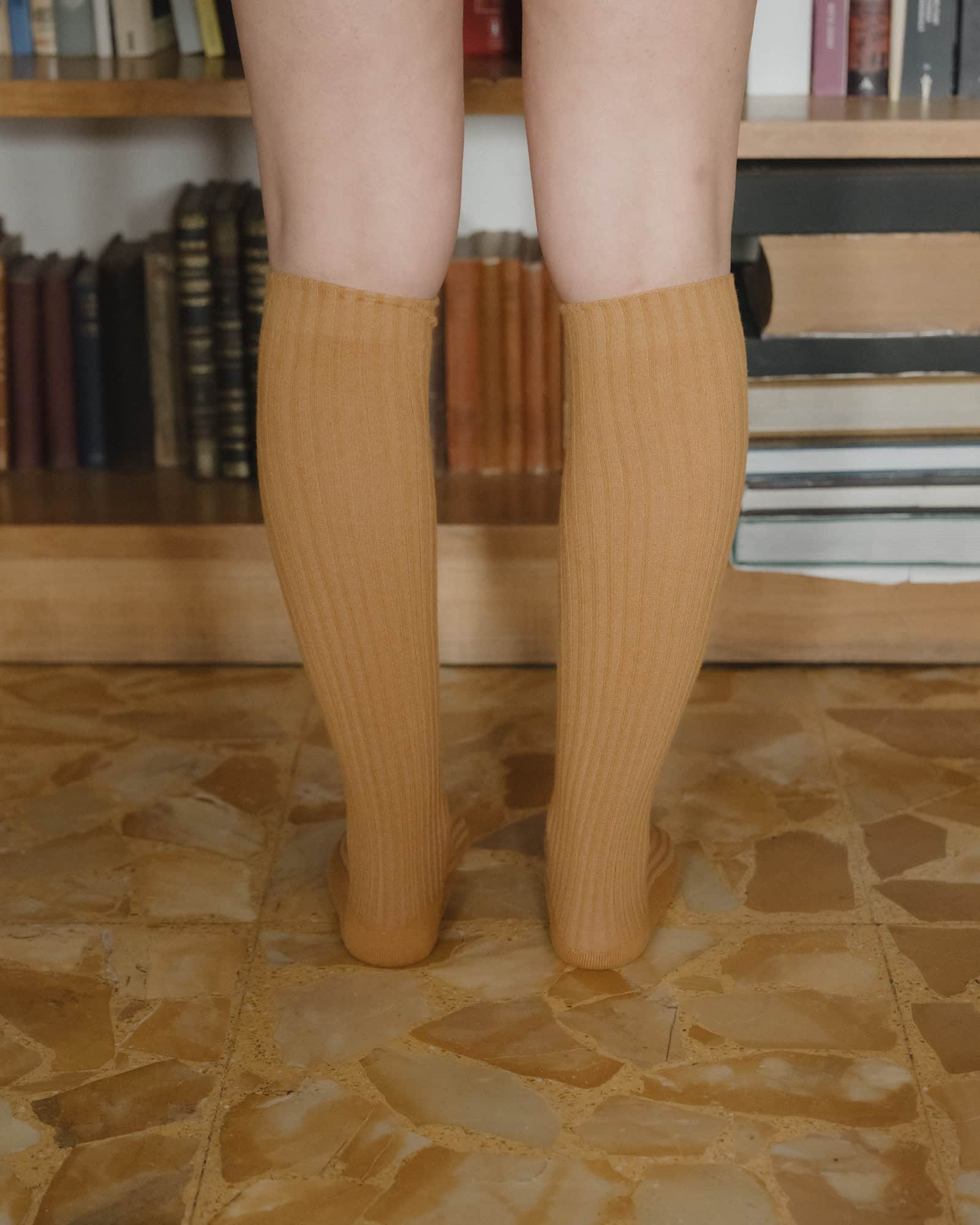 BASERANGE Socks Rib Knee Socks