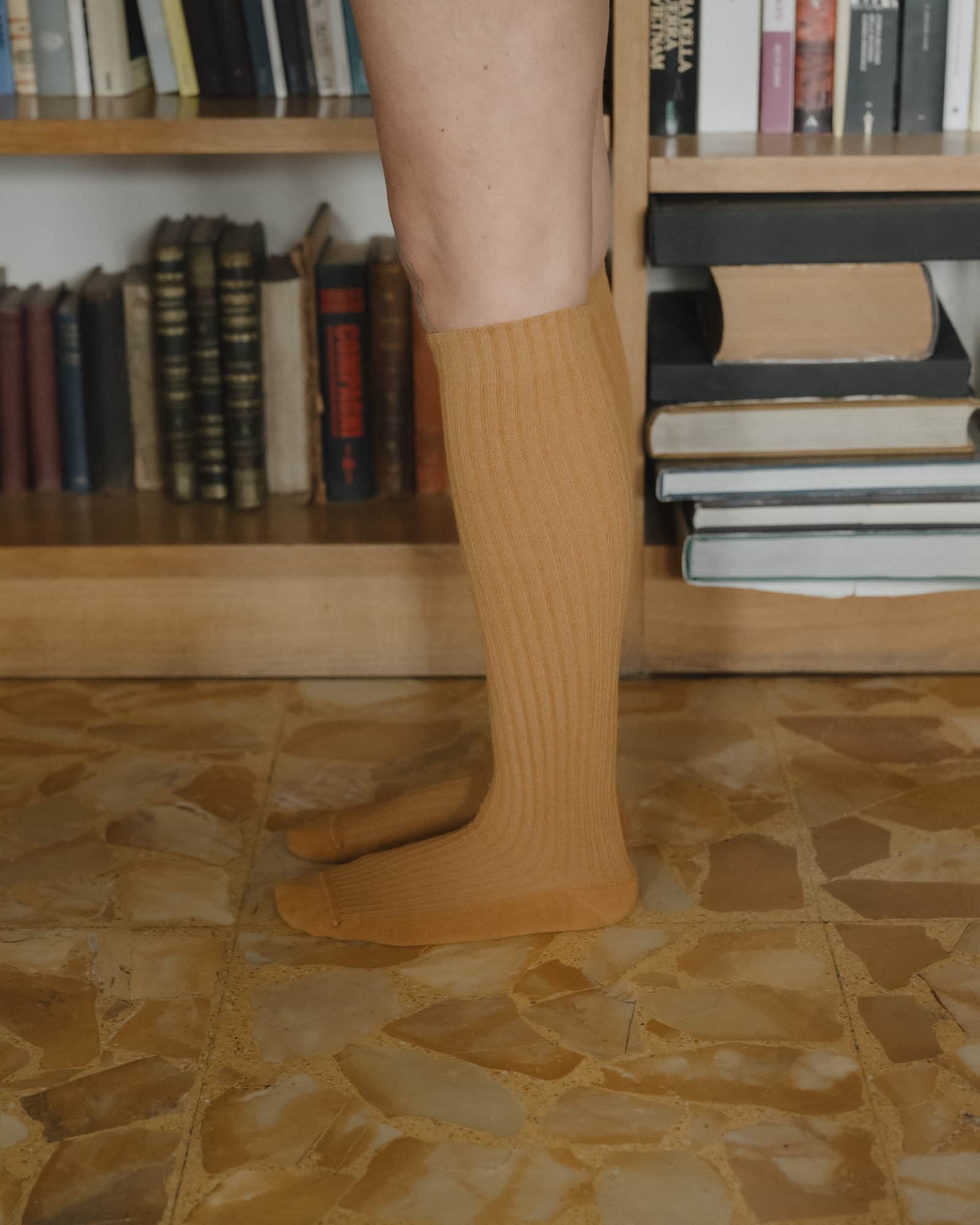 BASERANGE Socks Rib Knee Socks